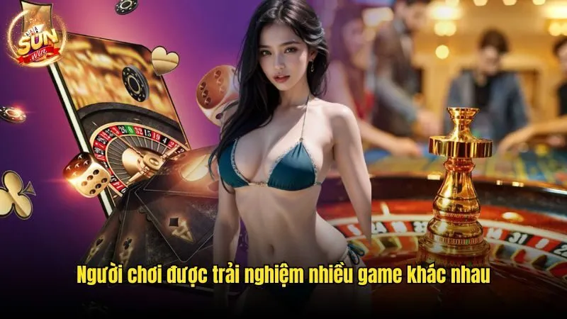 Người chơi được trải nghiệm nhiều game khác nhau Code Sunwin Hôm Nay - Cập Nhật Mã Mới Nhất Cho Hội Viên